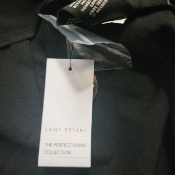 NWT Lane Bryant Black Perfect Drape Dress Pants Size 26 - Picture 10 of 12